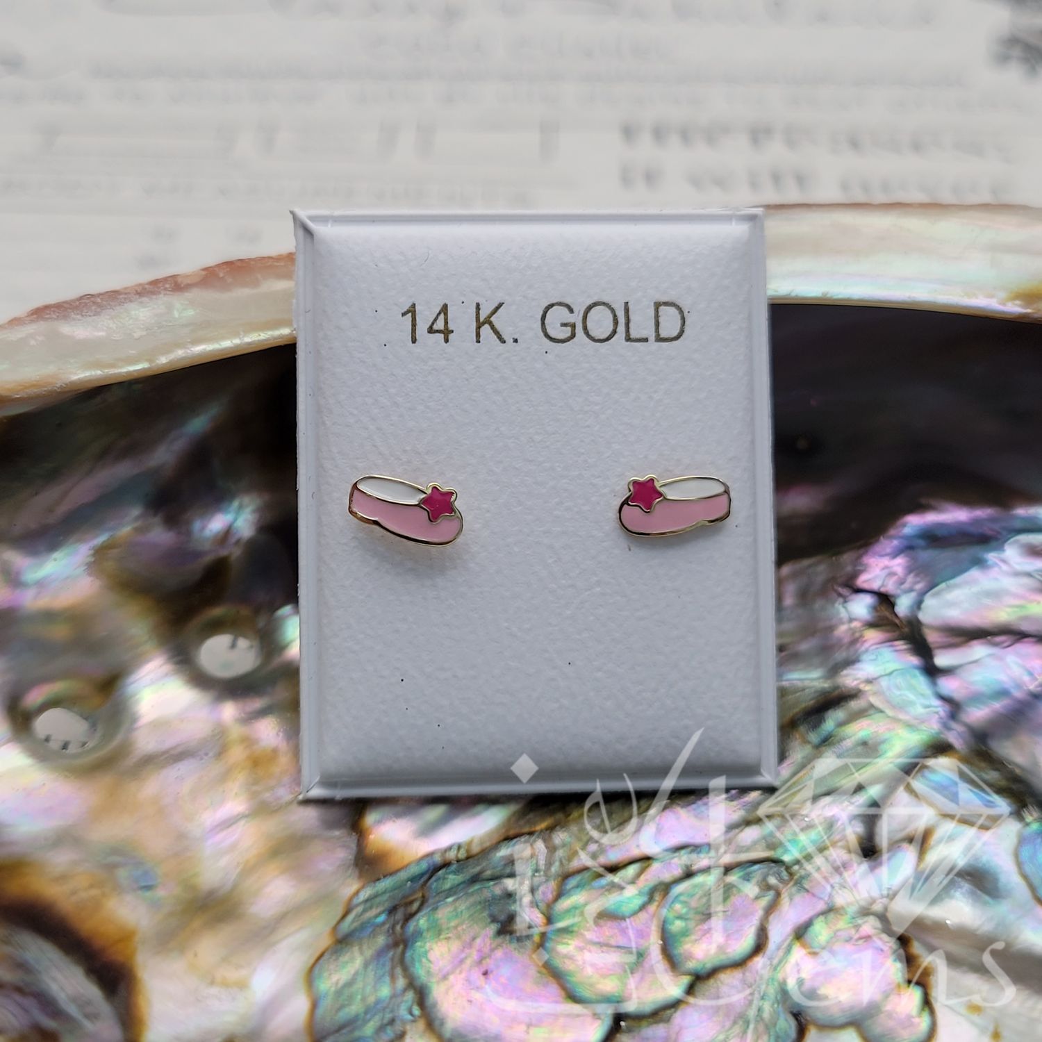 14kty Ballet Shoes Stud