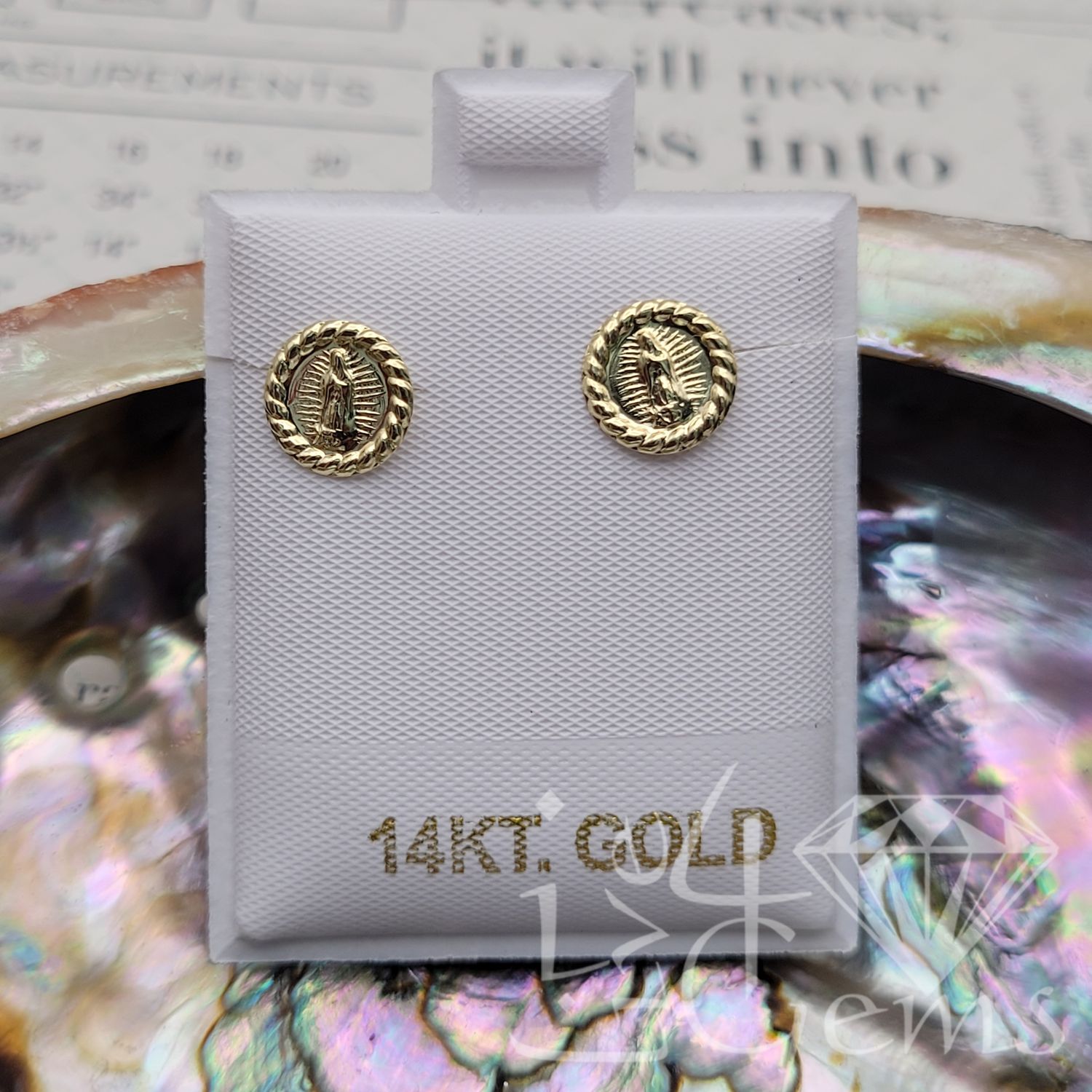 14kty Virgin Mary Stud