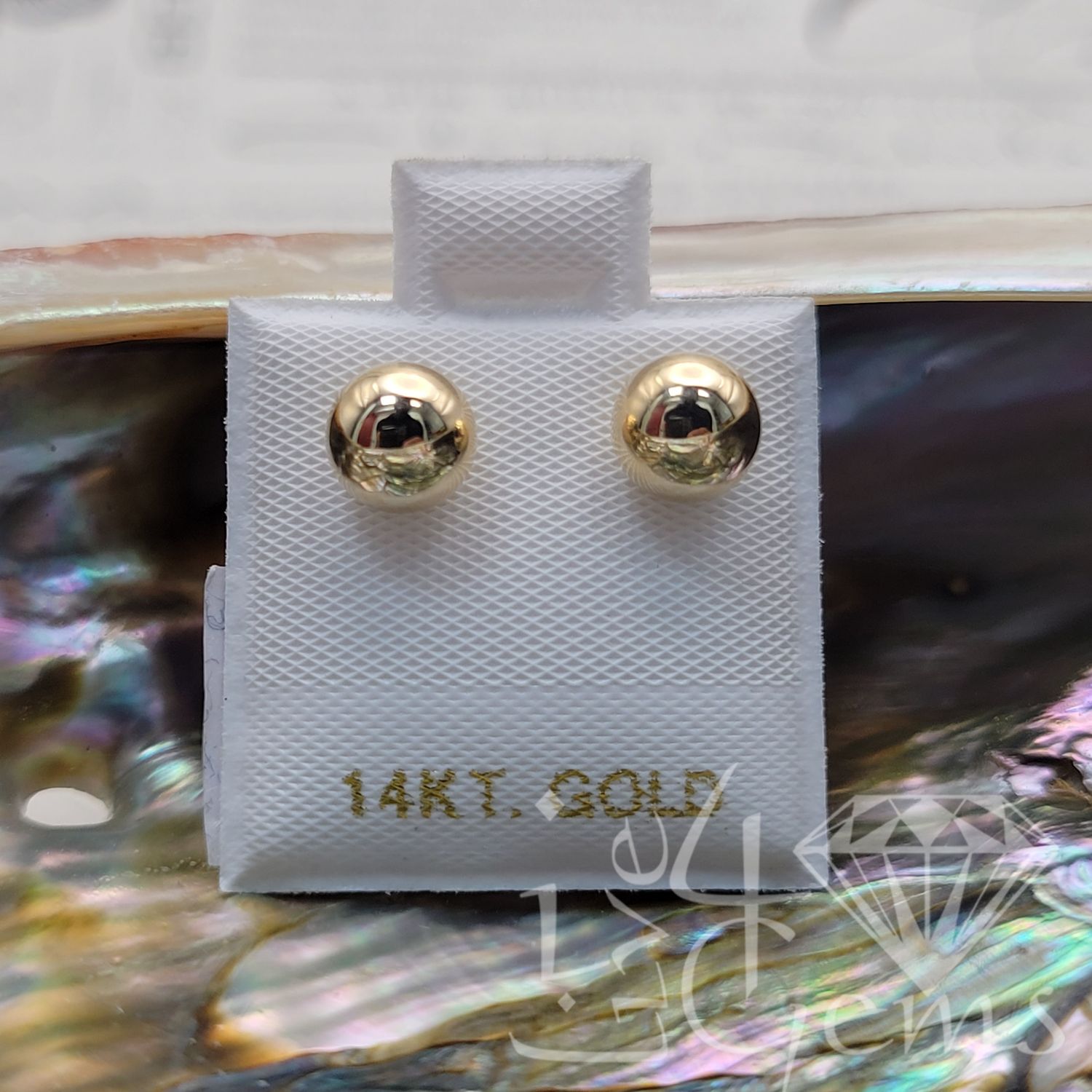 14kty 6mm Gold Ball Stud