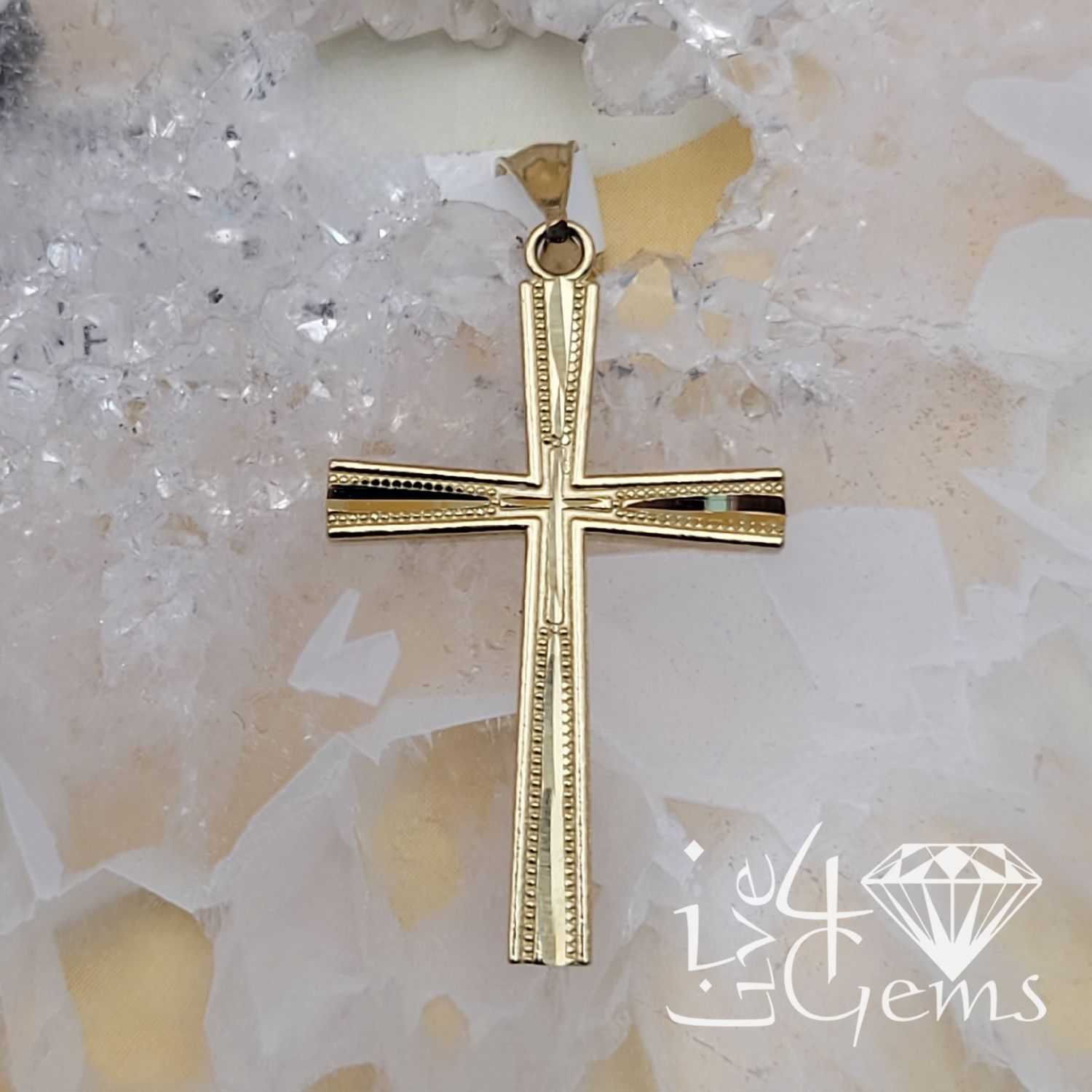 10kty Simple Cross Pendant