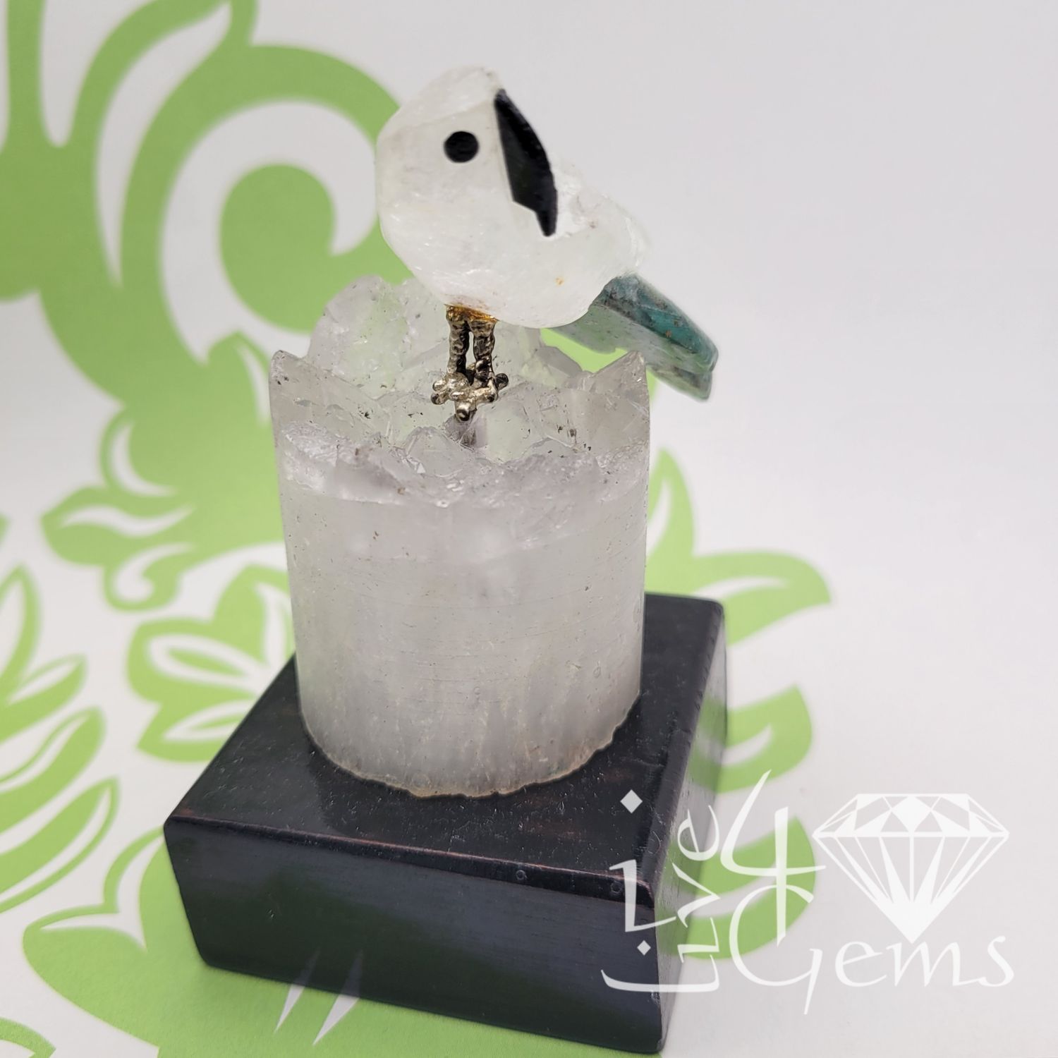 Gemstone Bird Carving Style 2