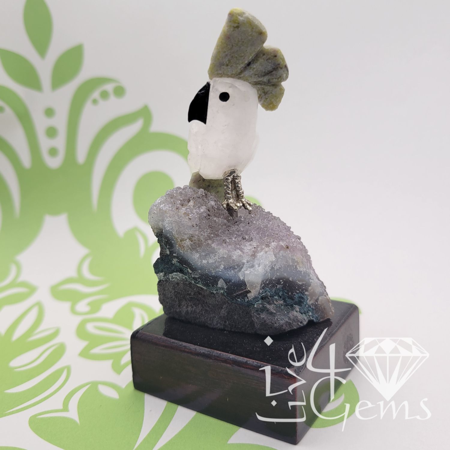 Gemstone Bird Carving Style 4