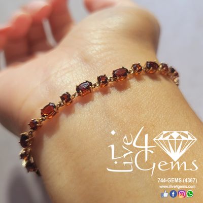 Gemstone Gold 10kt Bracelet Bolo
