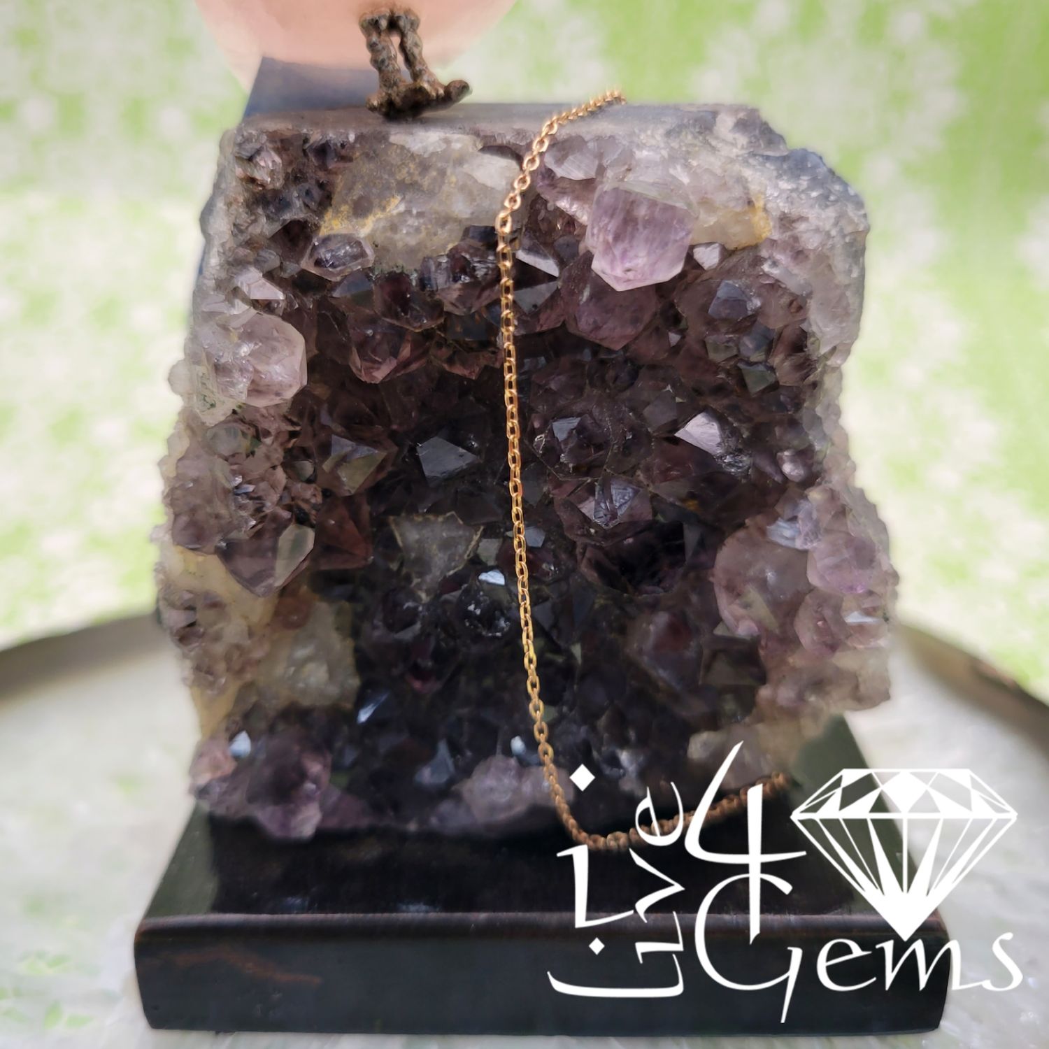 10ktr Rose Gold Rolo Link Anklet