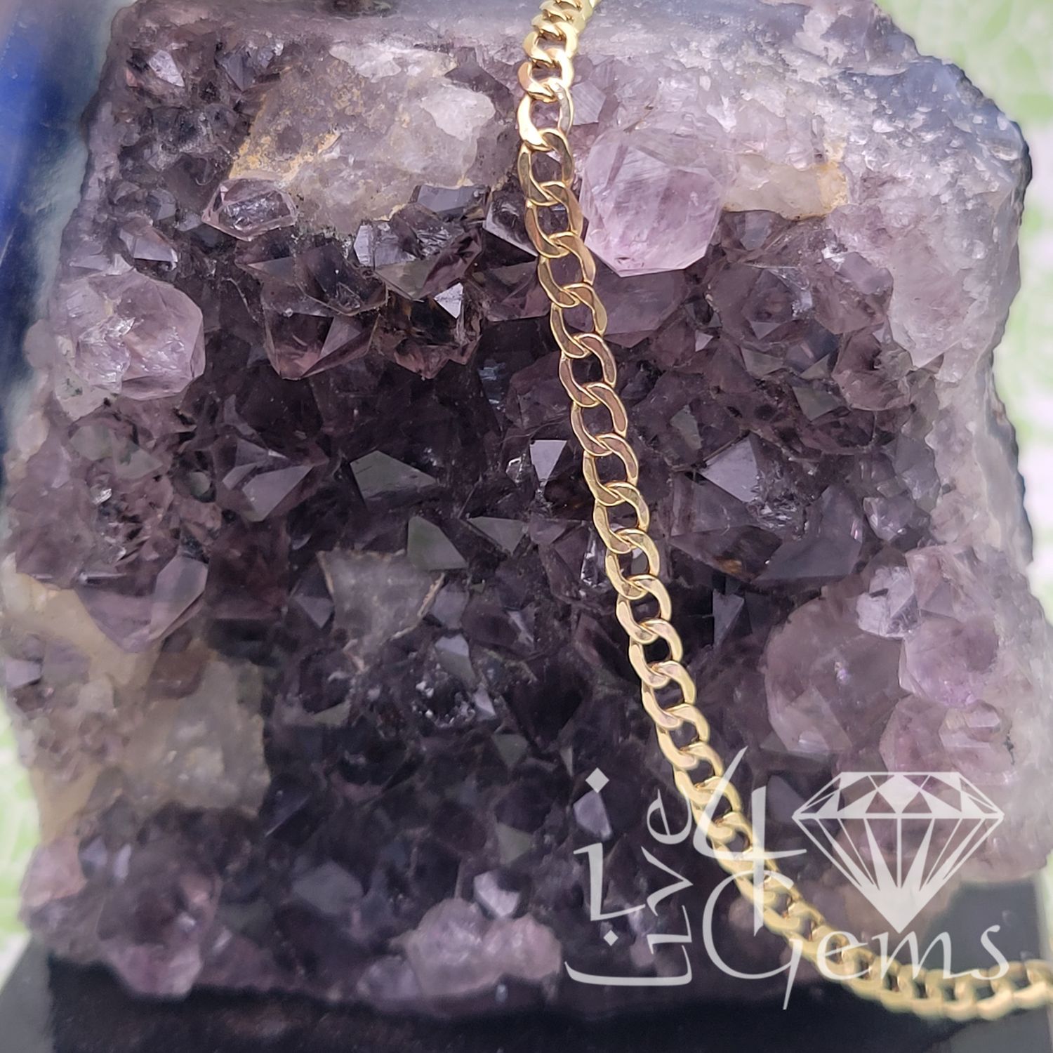 10kty Curb Anklet 10 inches