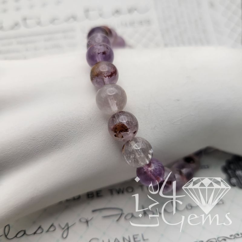 Phantom Amethyst Gemstone Bracelet