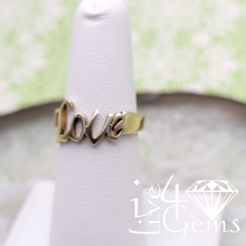 Silver Gold Plated Plain  Love Ring