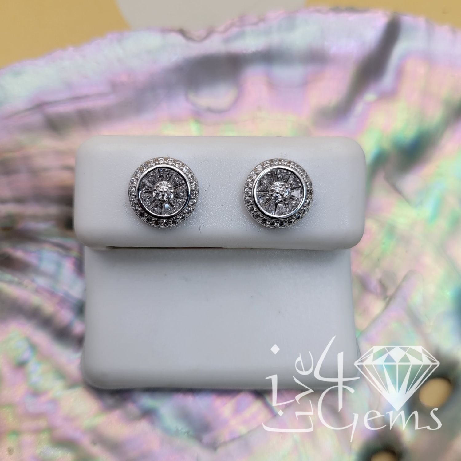 Silver Halo Cluster Screwback