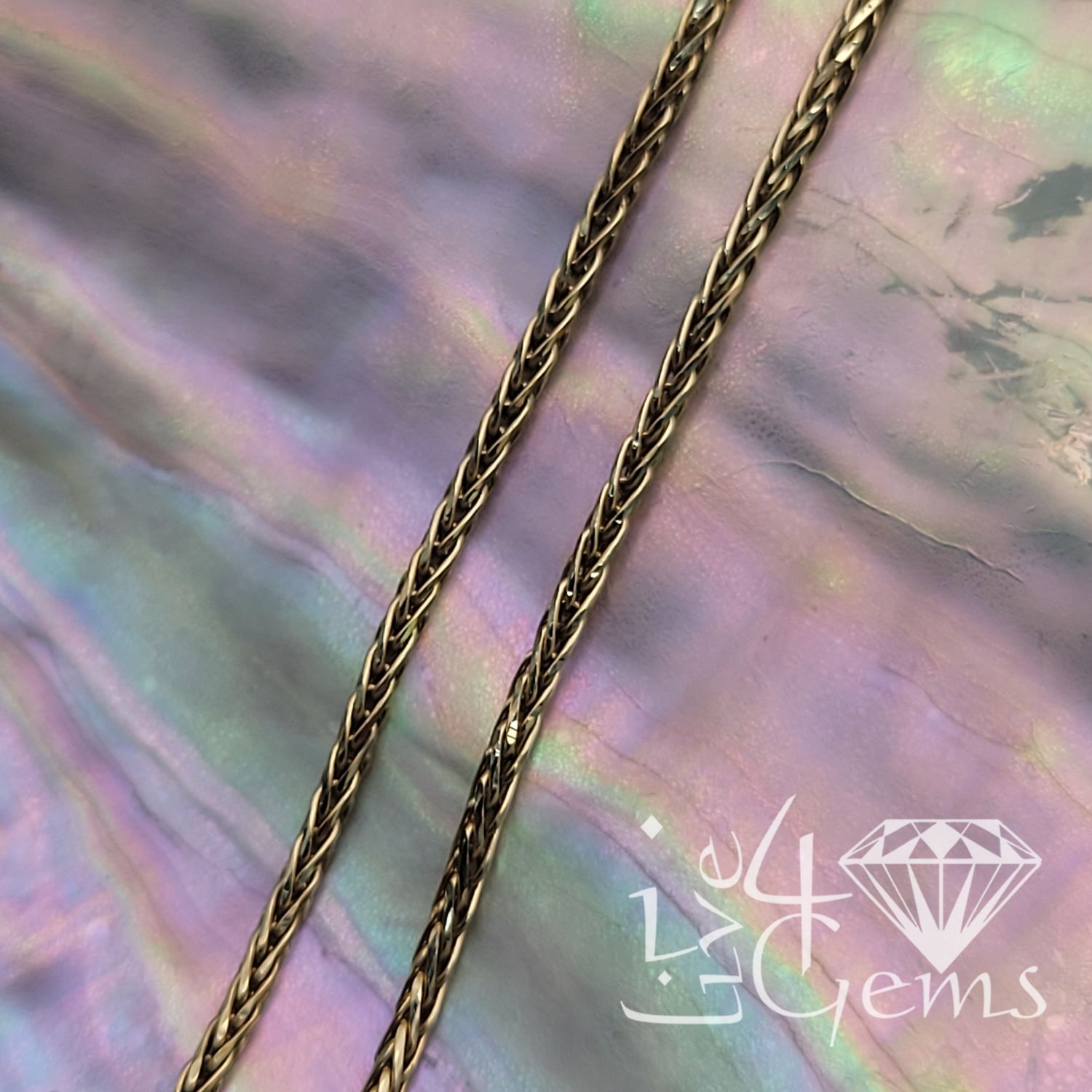 10kt 30&quot; Gold Franco Link Chain