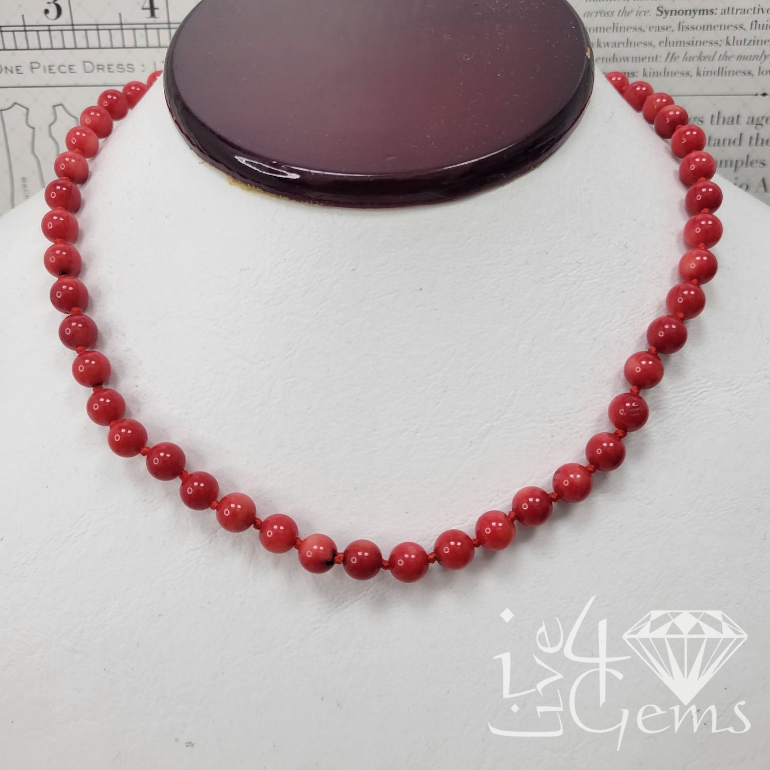 Hand-Knotted Red Coral Choker
