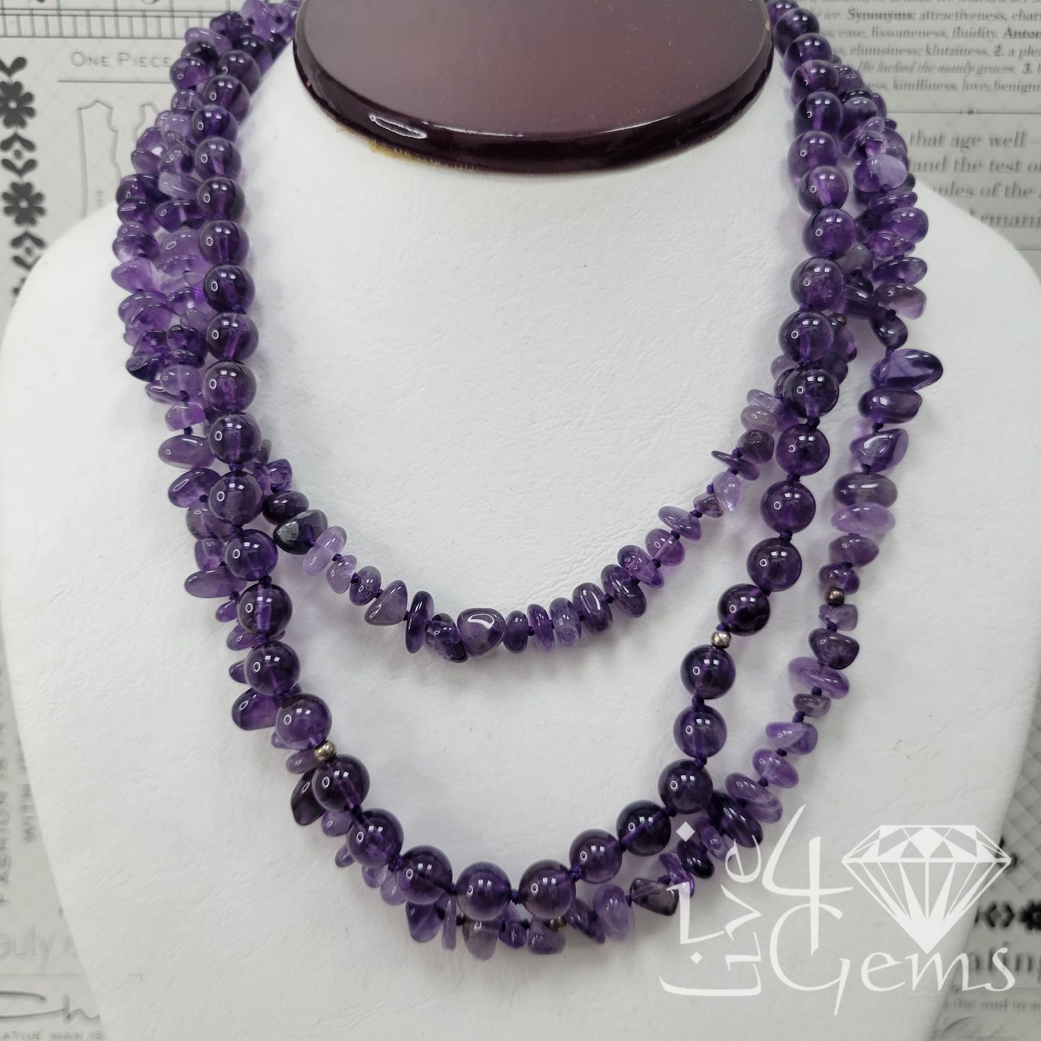 Triple Amethyst Strand