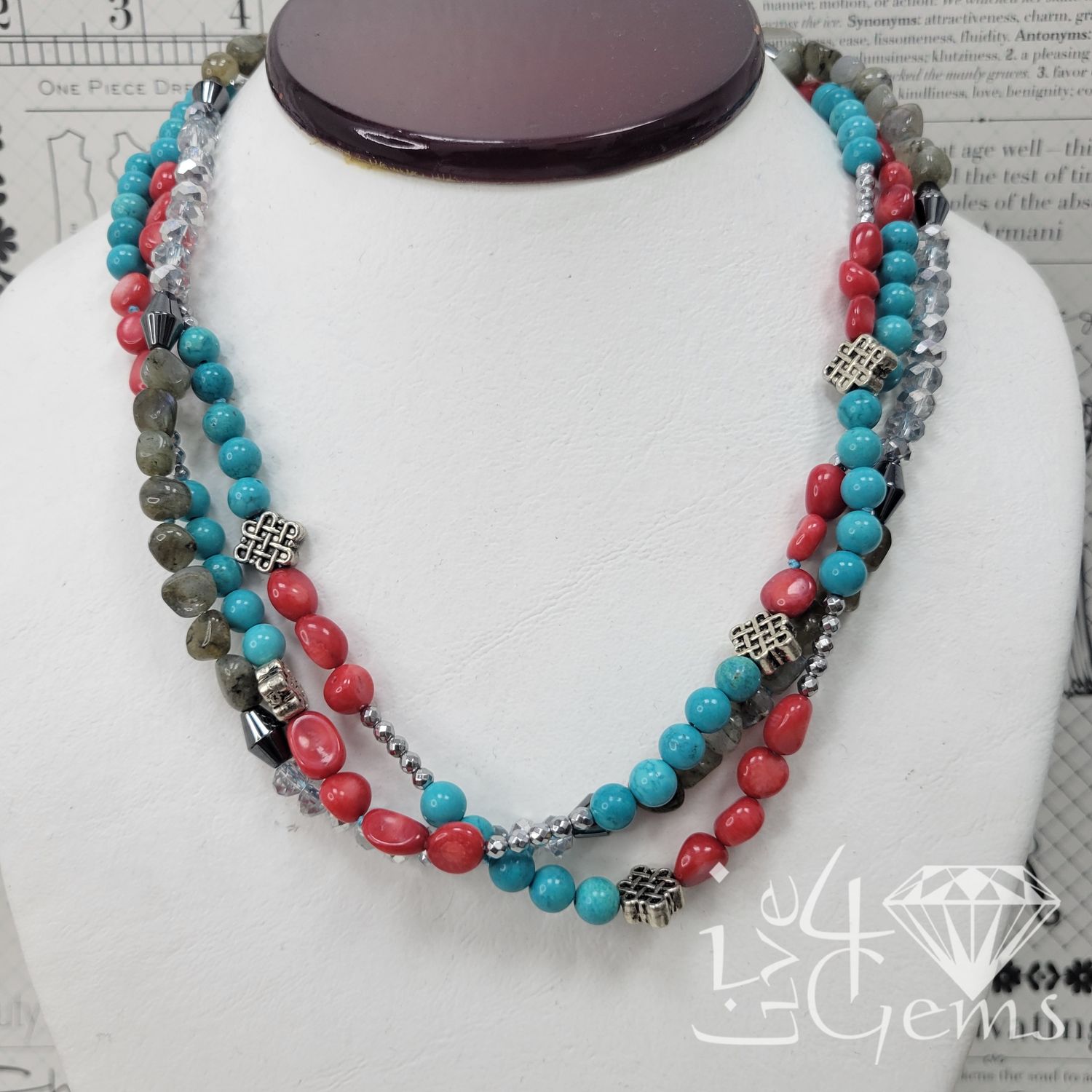 18.5&quot; Multi Gemstone Necklace