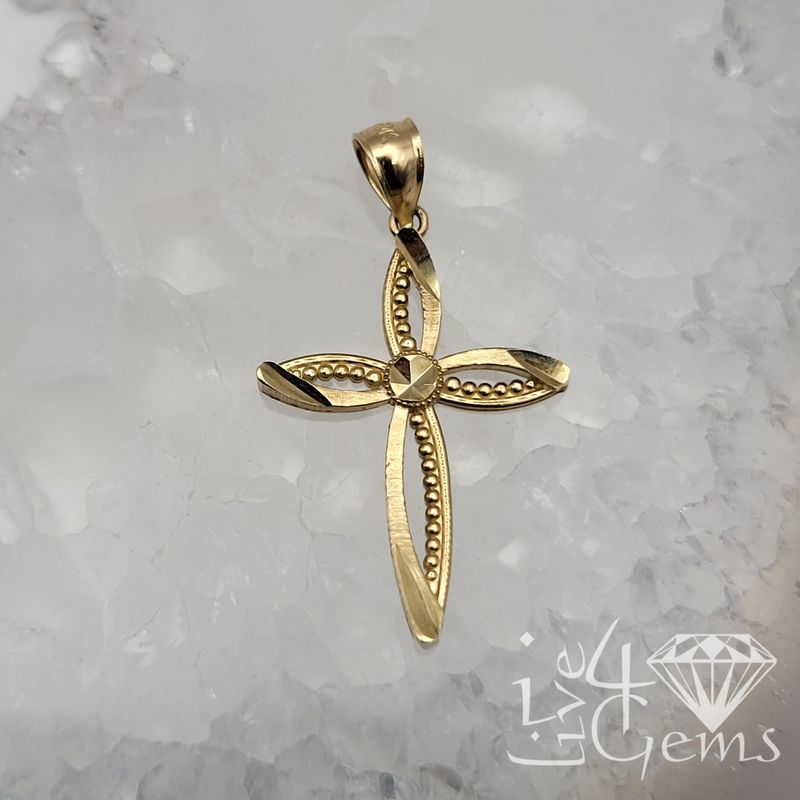 10kt Gold Vintage Cross Pendant