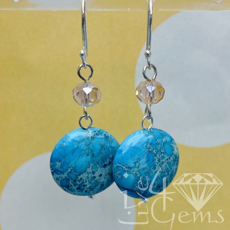 Imperial Jasper Drop Gemstone Earring