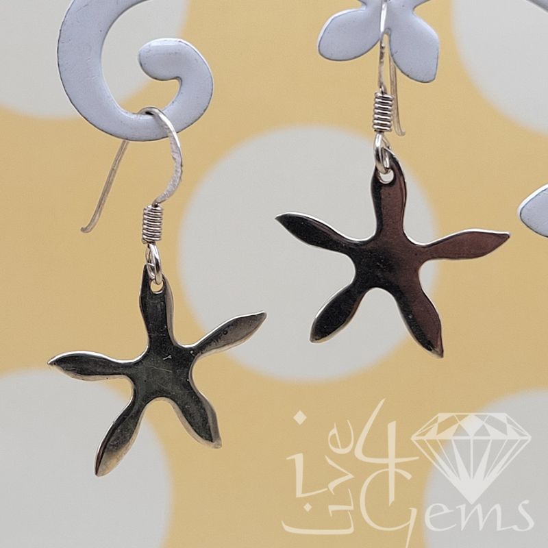Silver Flower Hanging Earring