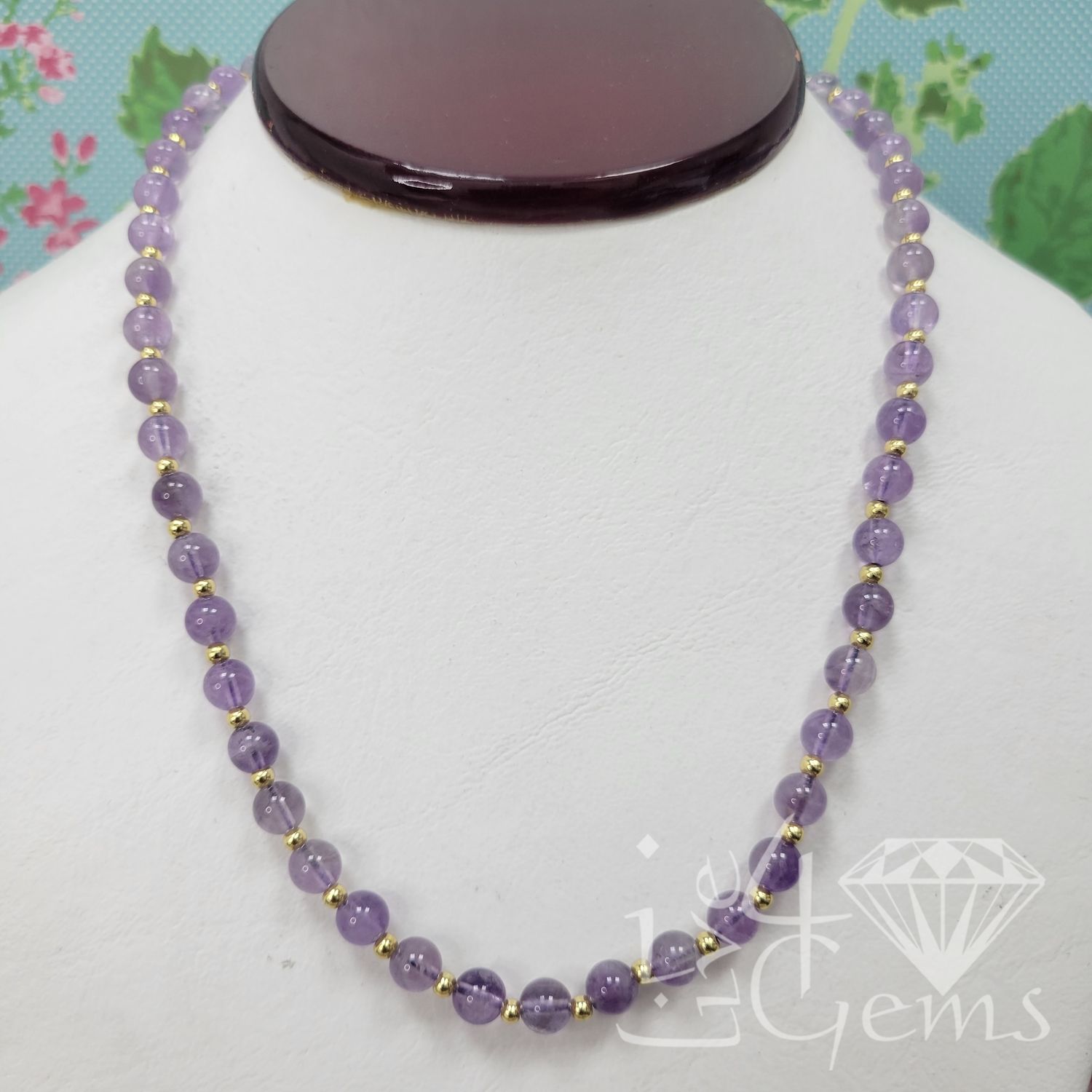 17.5&quot; Amethyst Necklace From Set