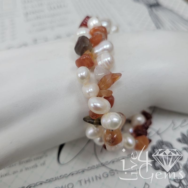 Pearl Double Strand Bracelet