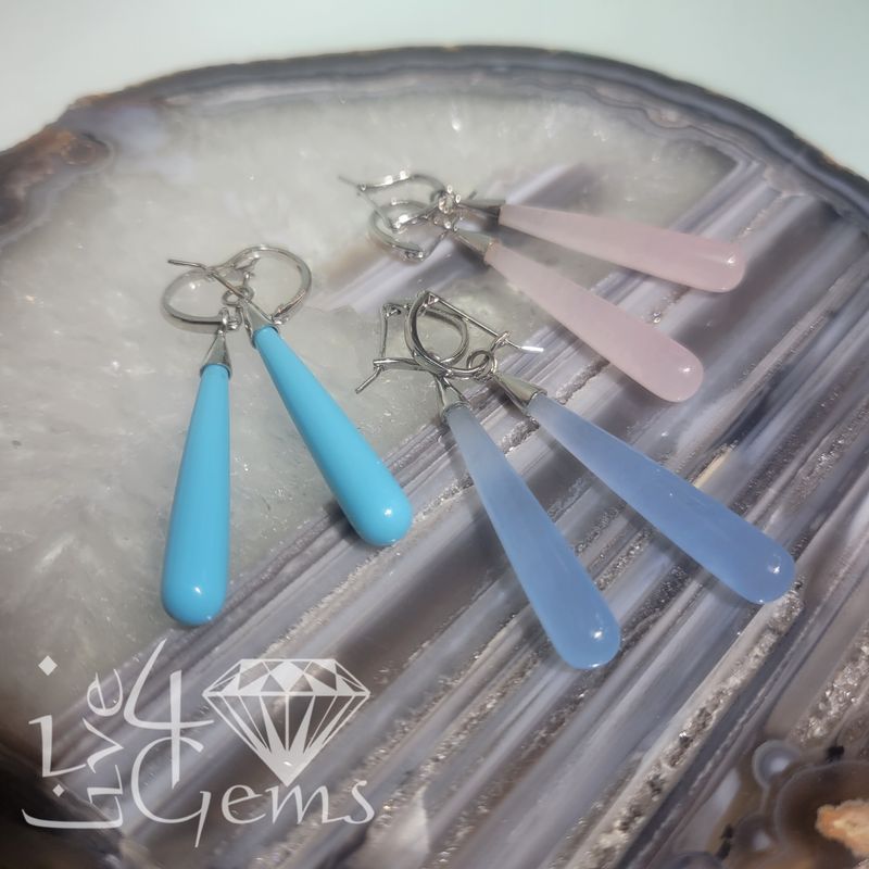 Silver Tear Drop Hang/Earring