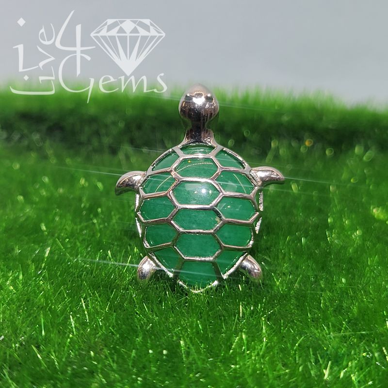 Silver Jade Turtle