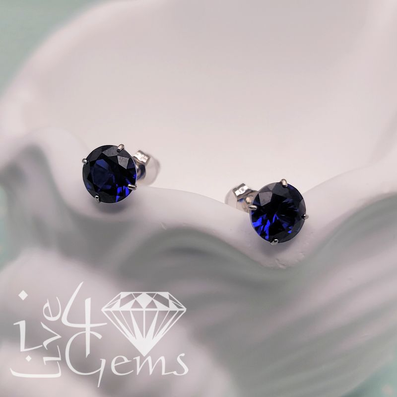 10ktw 6mm Lab Created Sapphire