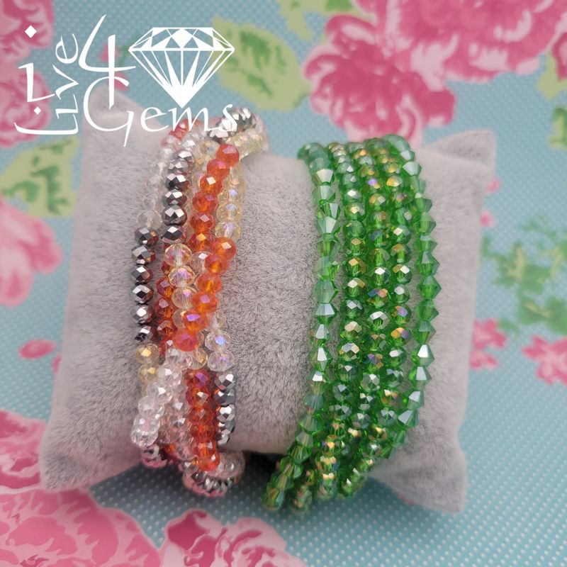 Crystal 5 Strand Magnetic Bracelet