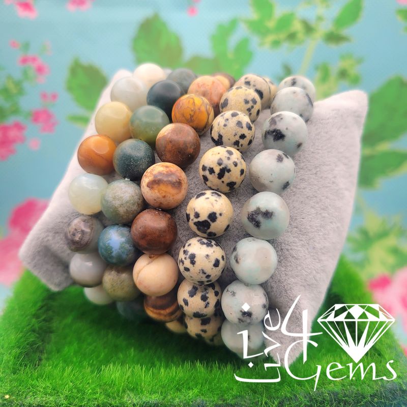 Genuine Jasper Gemstone Bracelet
