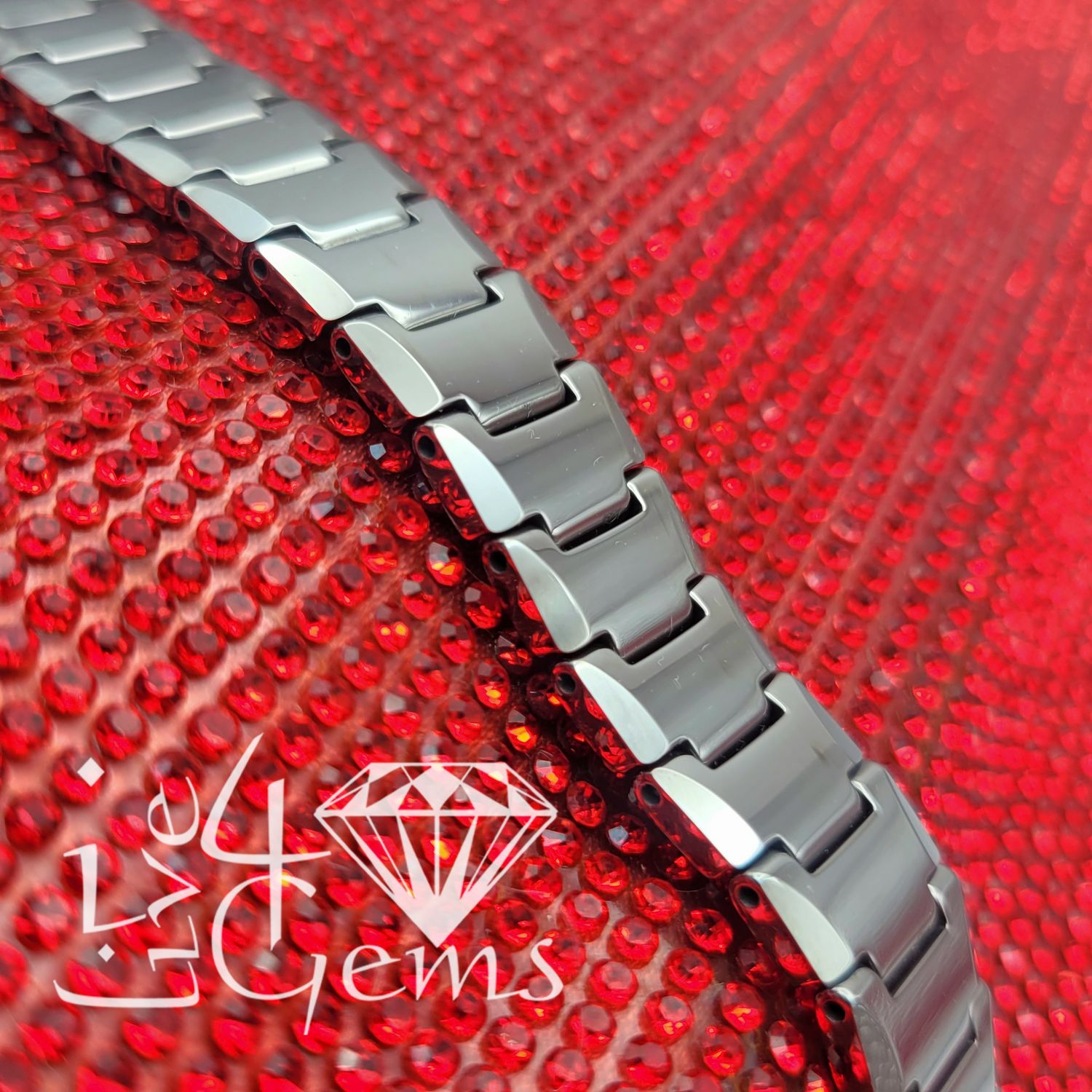 Tungsten  Hand Band Plain Silver