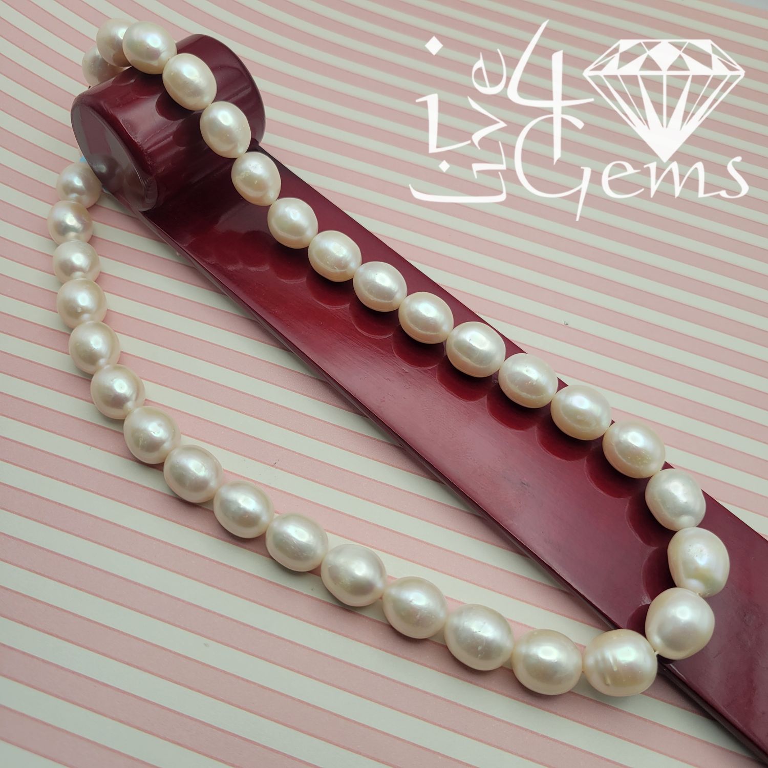 14kty 12mm Pearl Necklace
