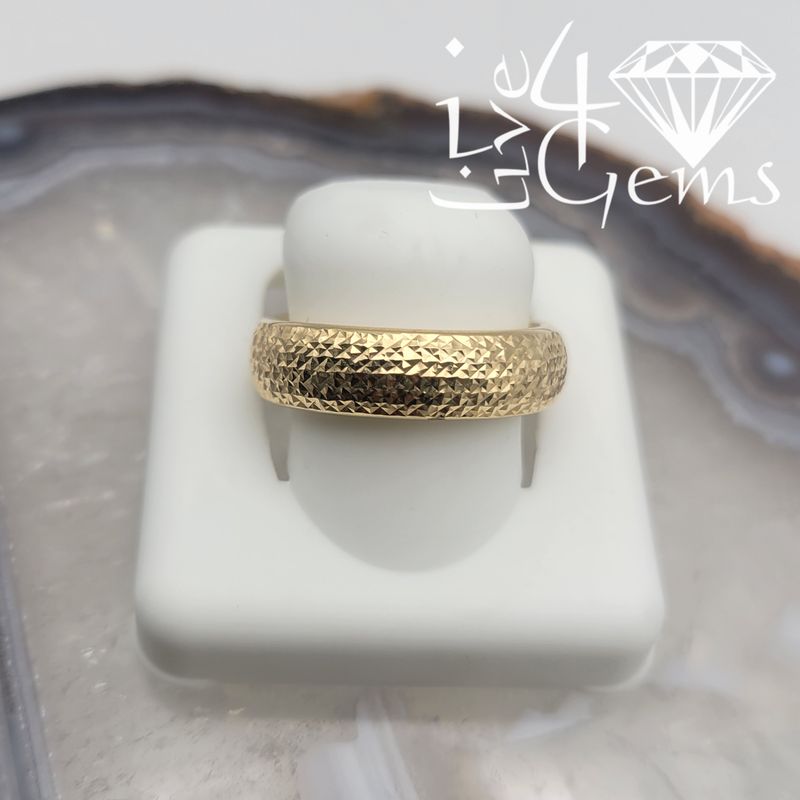 10kty Pattern 6mm Comfort Fit Band S6.5