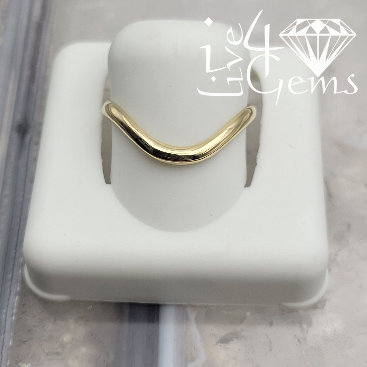 10kty Curve Ring