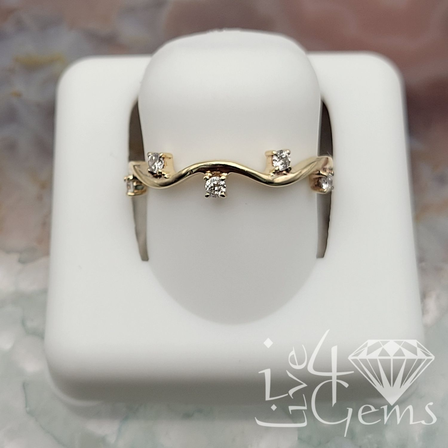 10kty 0.55ctw Diamond Vine Ring S6.5