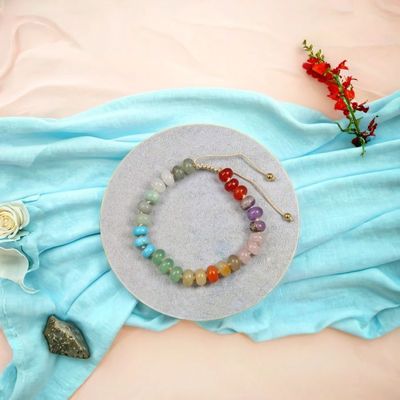 Gemstone Bolo Bracelet