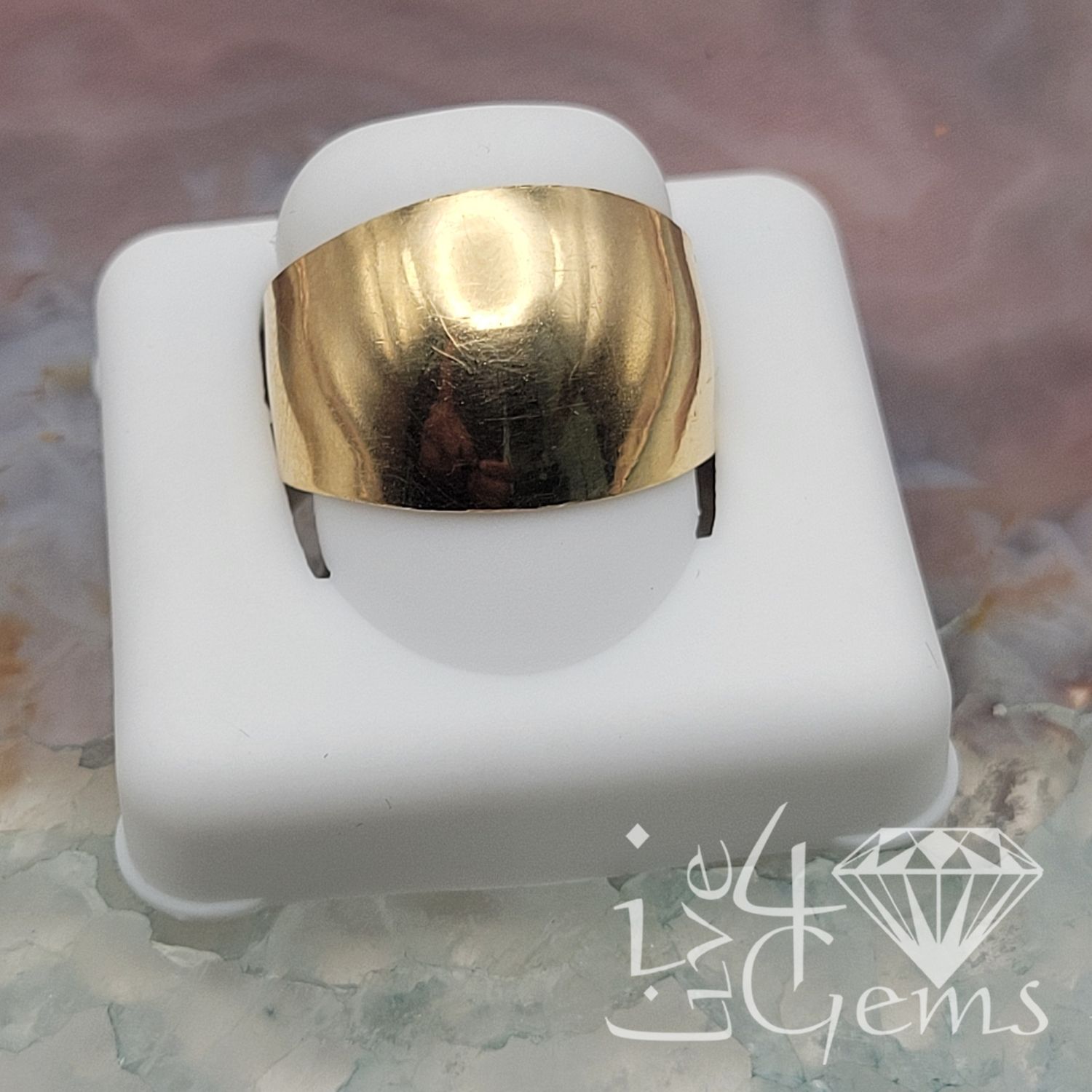 10kt Gold Women Broad Band