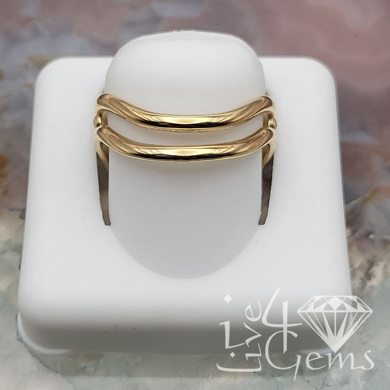 10kt Y Double V Shape Ring