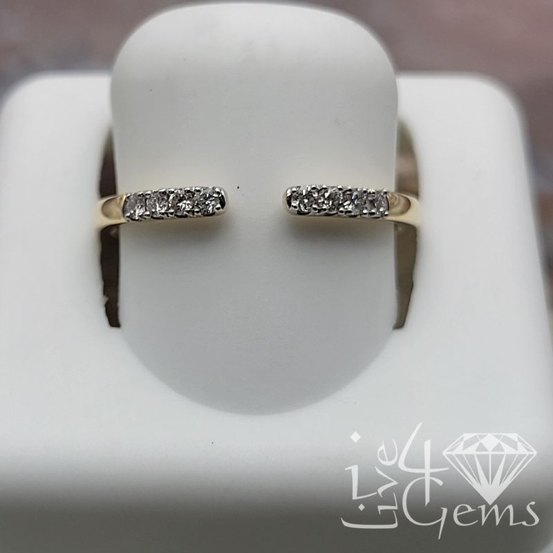 14kty 1/10ct Diamond Stackable Band