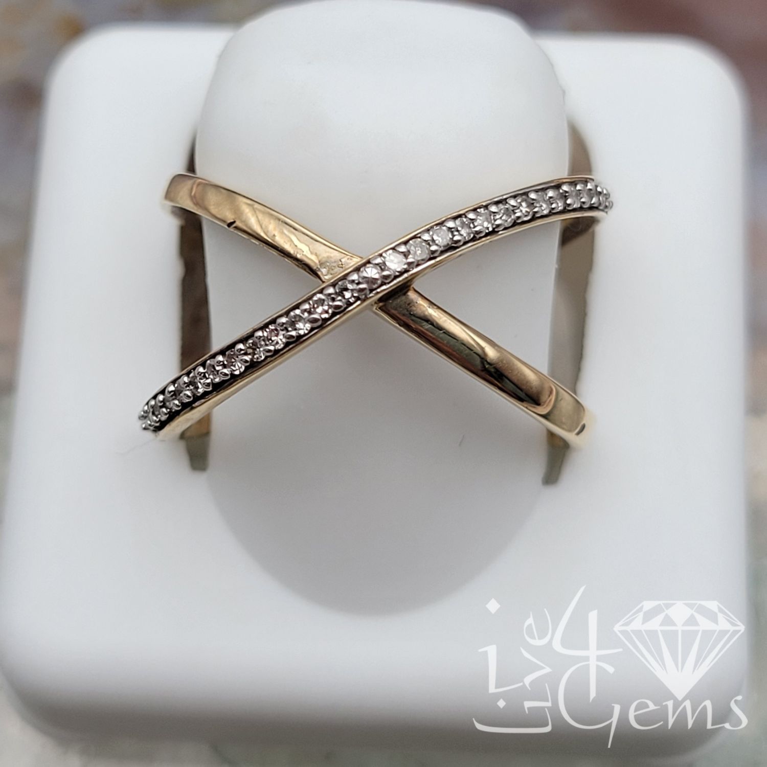 10kt Xband 1/6ctw Diamond Ring