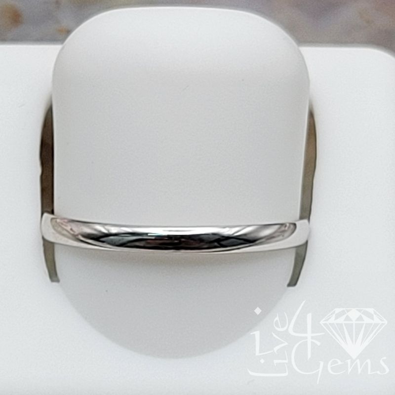 10kt White Gold 2mm Regular Fit Band Size 8