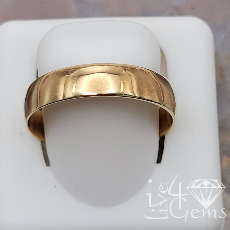 10kt Yellow 5mm Regular Fit size 12