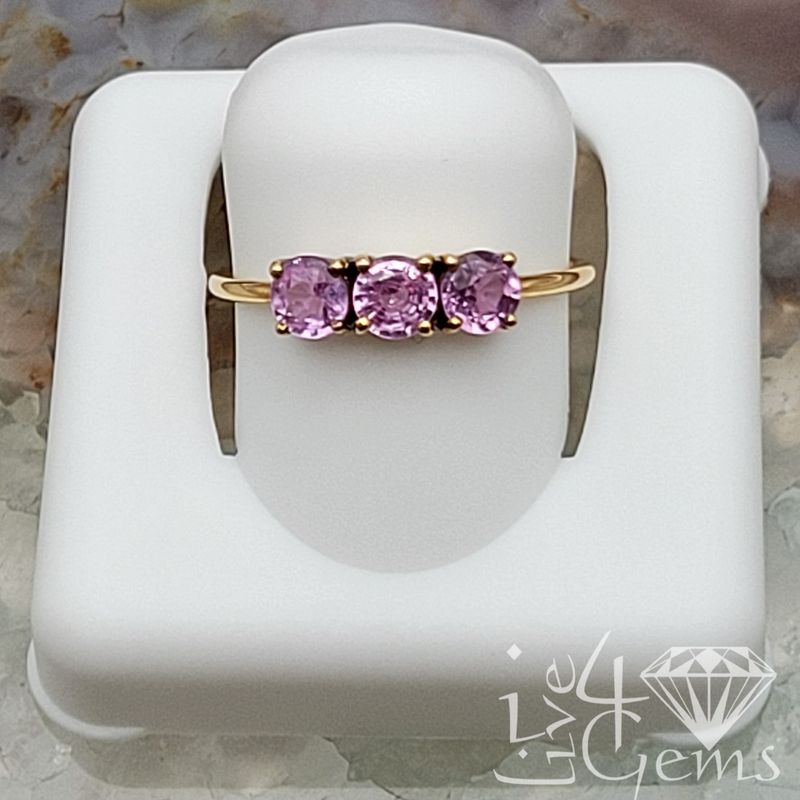 10kty 0.95ct Pink Sapphire Ring