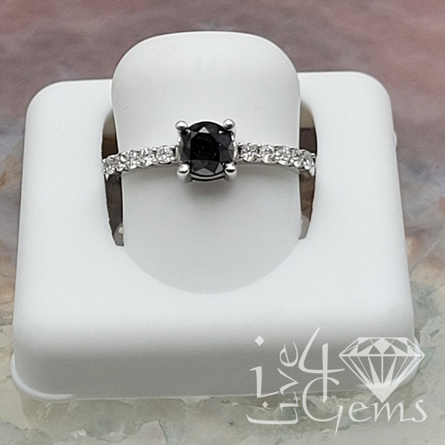 10ktw 1ct Black Diamond Ring