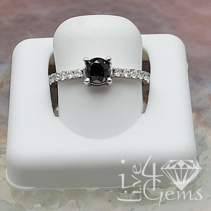 10ktw 1ct Black Diamond Ring