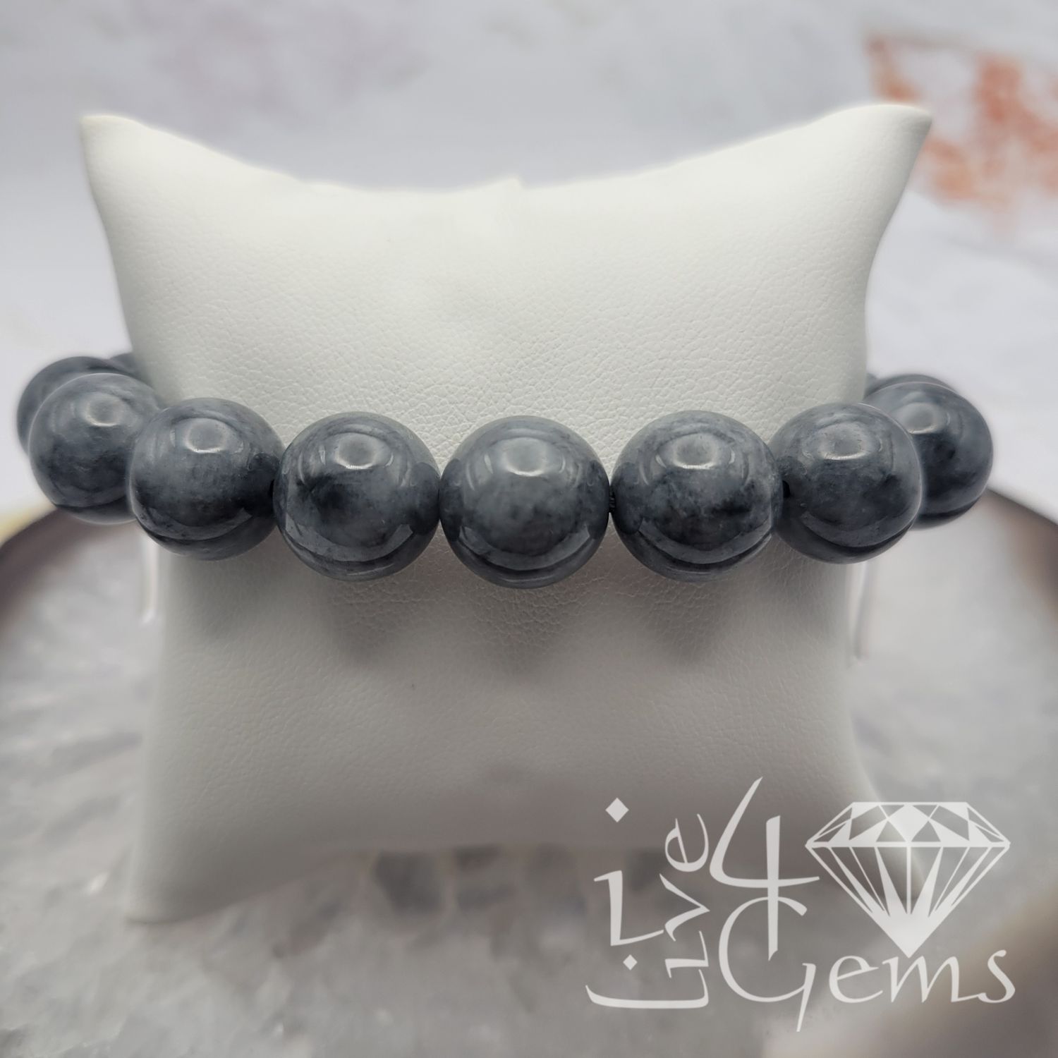 Jade Bracelet Gray 13mm