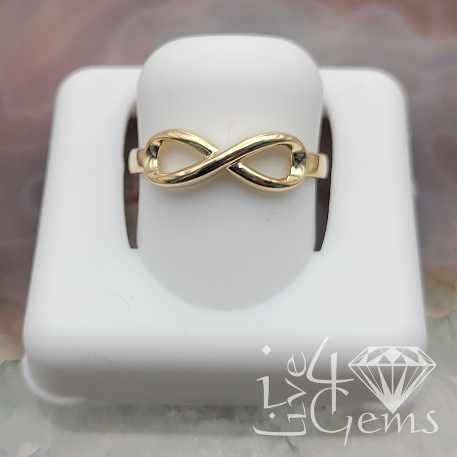 10kty Plain Infinity Ring