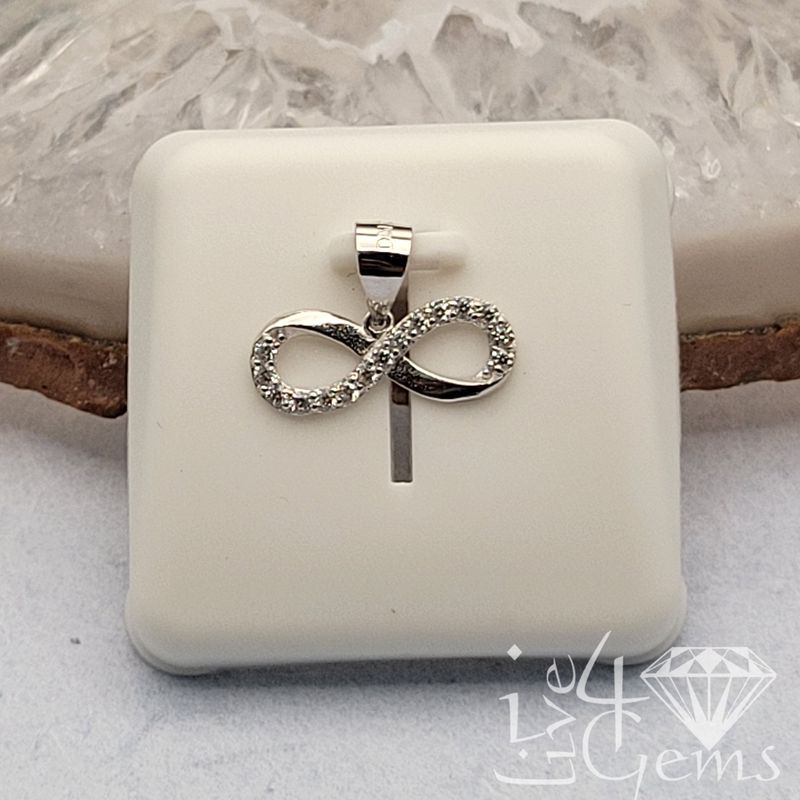 Silver Infinity CZ Pendant