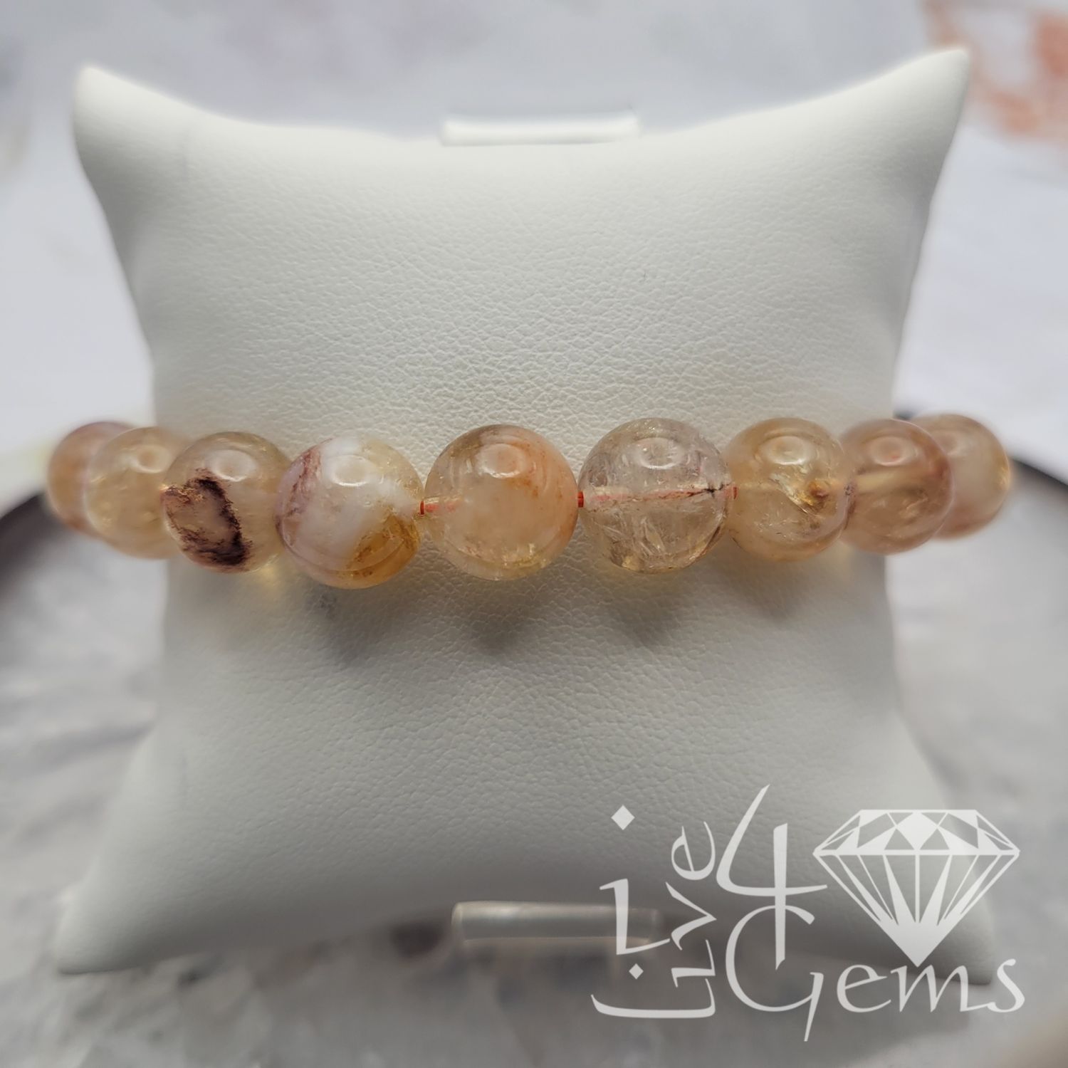 Round Brown Citrine 10mm Bracelet