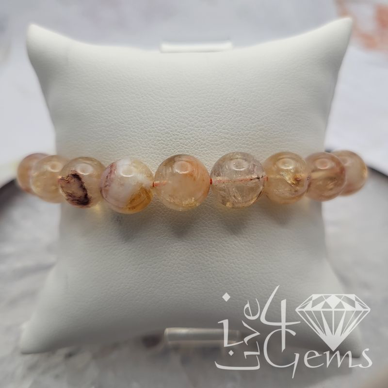 Round Brown Citrine 10mm Bracelet