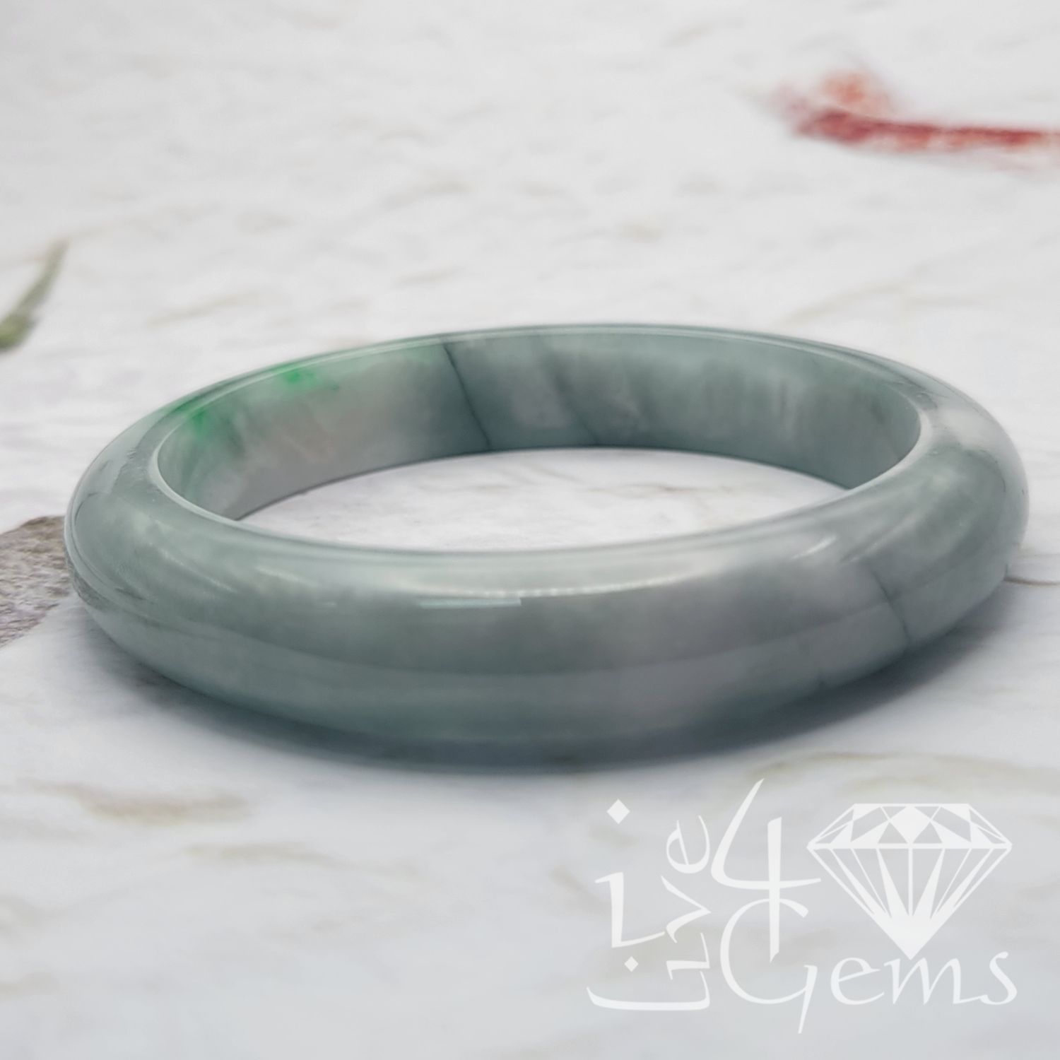 Jade Bangle Light Green 65mm