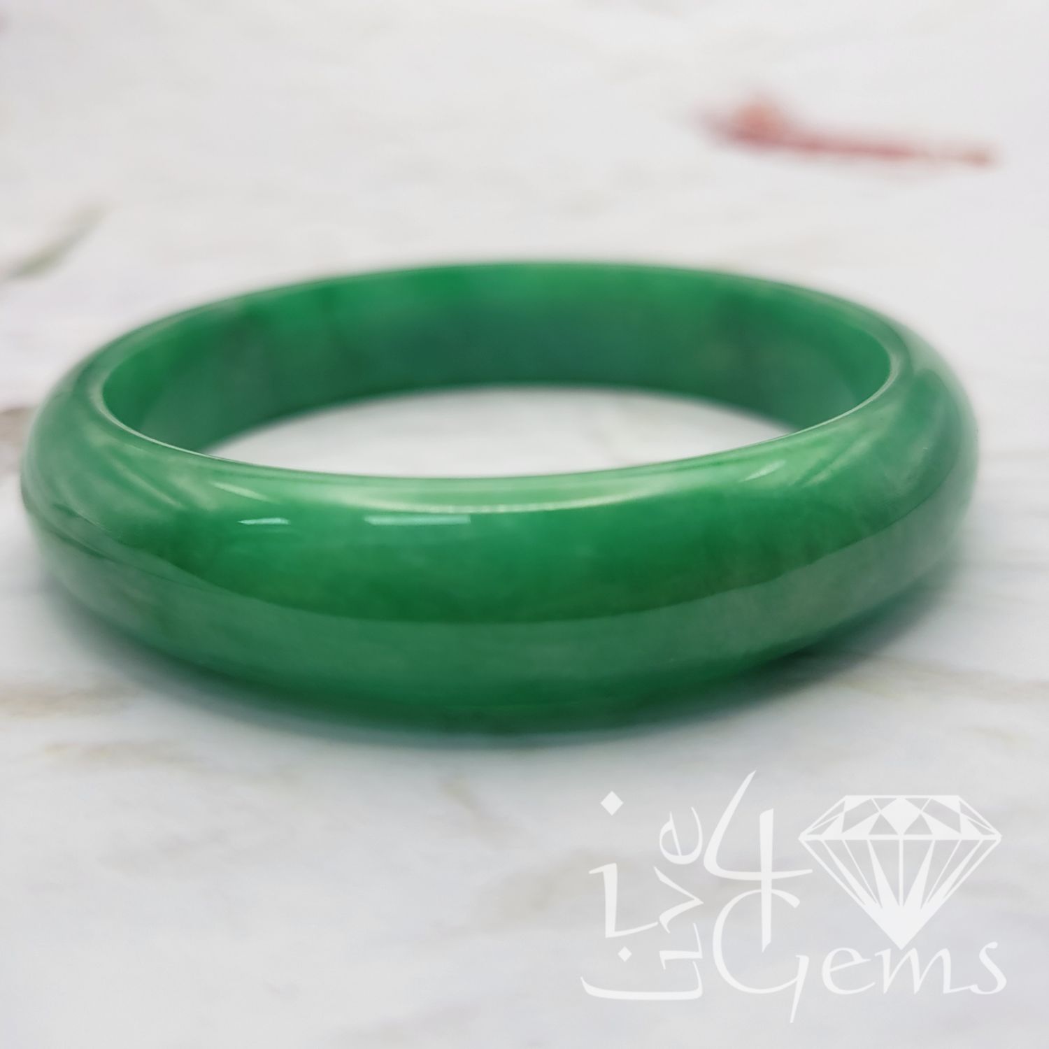 Jade Bangle Green 60mm