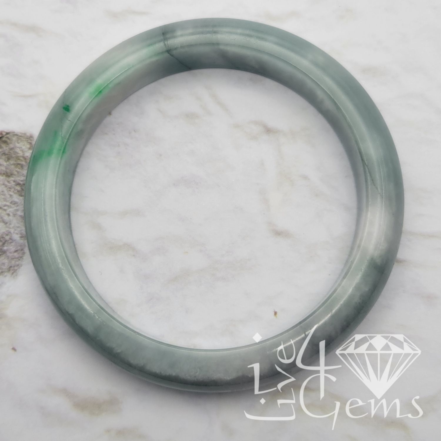 Jade Bangle Light Green 65mm