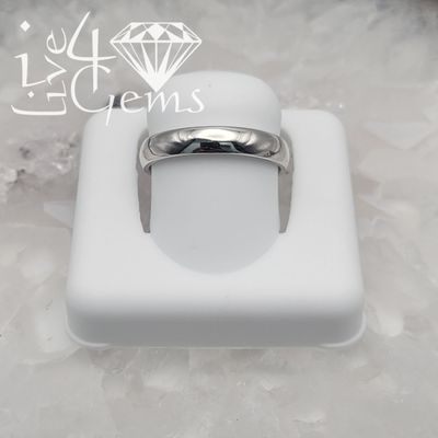 Silver Comfort Fit Band